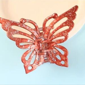 Butterfly hair claw clip